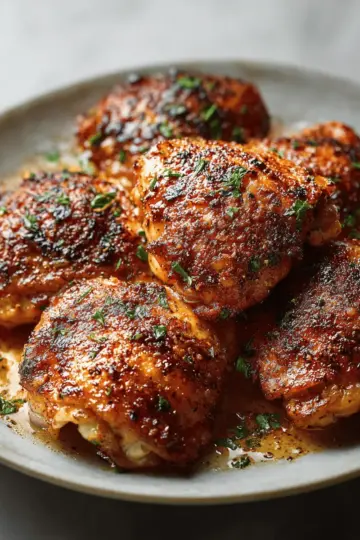 Oven Baked Chicken Thighs