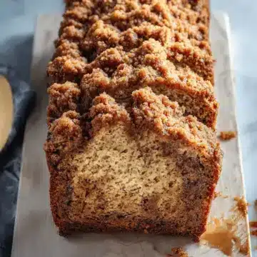 Banana Bread with Streusel Topping