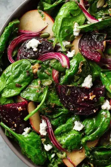 Beet and Spinach Salad