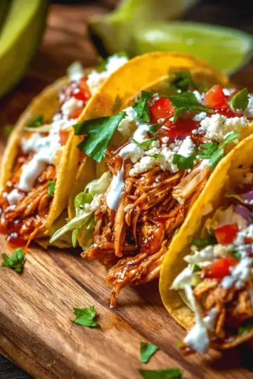 Crock Pot Chicken Tacos