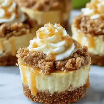 Apple Crisp Mini Cheesecakes