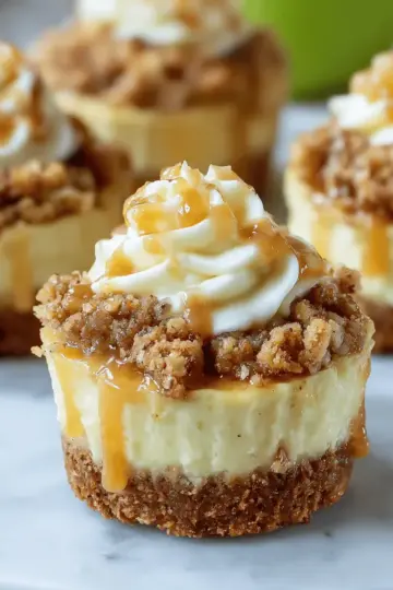Apple Crisp Mini Cheesecakes