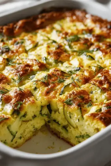Simple Zucchini Dill Casserole