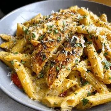 Garlic Parmesan Chicken and Pasta (One-Pan)