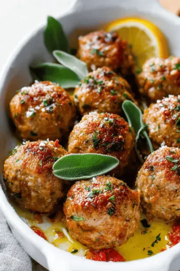 Baked Turkey Meatballs