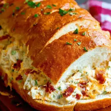 Chicken Bacon Ranch Stuffed Bread