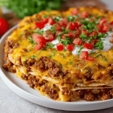 Taco Casserole With Tortillas