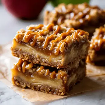 Salted Caramel Apple Pie Bars