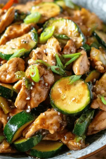 Chicken Zucchini Stir Fry