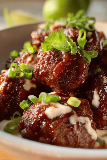 Korean BBQ Meatballs