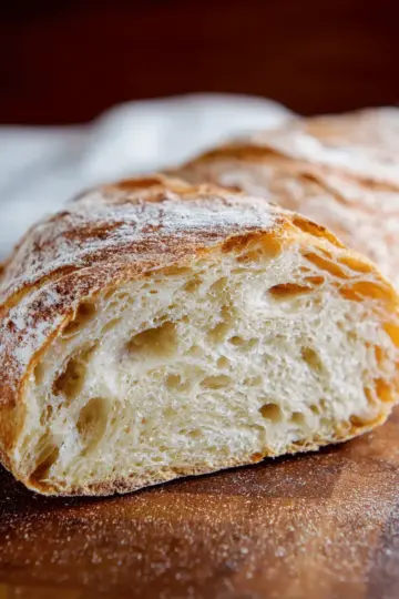 no knead ciabatta bread