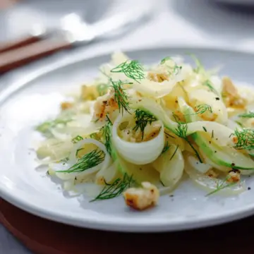 Fennel, pear & parmesan salad