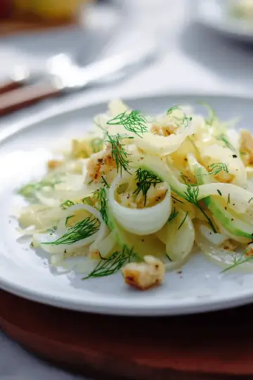 Fennel, pear & parmesan salad