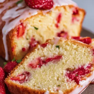 Strawberry Pound Cake
