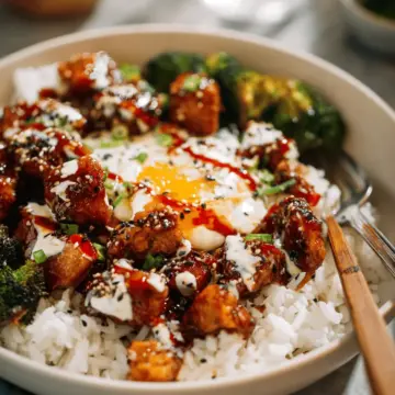 Sticky Chicken Rice Bowls